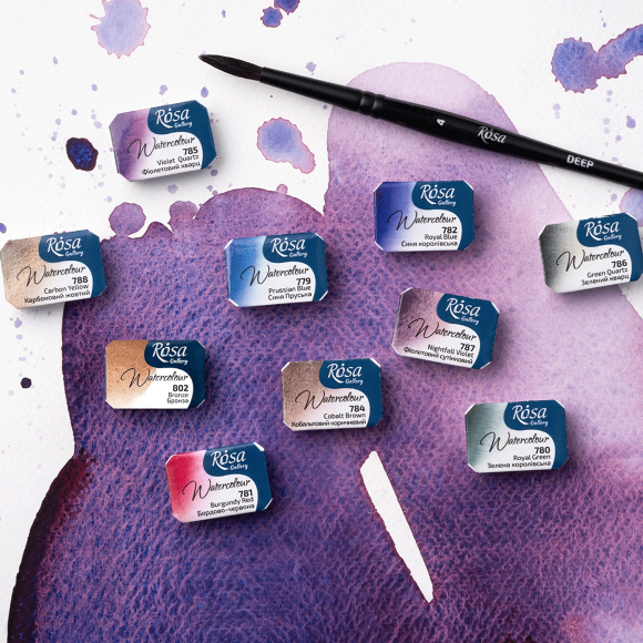 Краска акварельная Хинакридон золотой (735) 2,5мл ROSA Gallery Краска акварельная Хинакридон золотой (735) 2,5мл ROSA Gallery