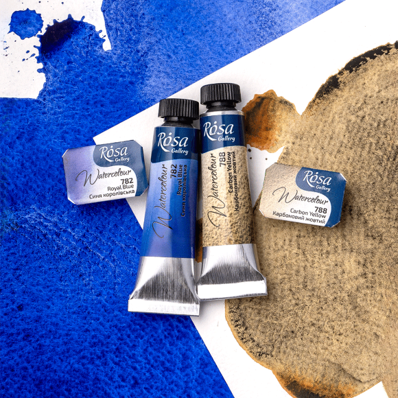 Краска акварельная Хинакридон золотой (735) 2,5мл ROSA Gallery Краска акварельная Хинакридон золотой (735) 2,5мл ROSA Gallery