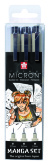 Набор линеров PIGMA MICRON MANGA 3шт., Sakura