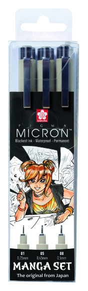 Набор линеров PIGMA MICRON MANGA 3шт., Sakura