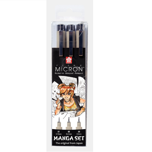 Набор линеров PIGMA MICRON MANGA 3шт., Sakura