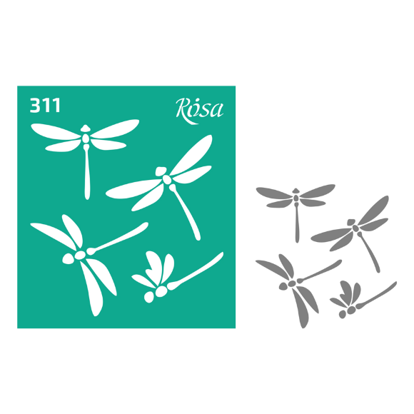 Трафарет многоразовый самоклеющийся №311 9×10см серия Насекомые ROSA TALENT Трафарет многоразовый самоклеющийся №311 9×10см серия Насекомые ROSA TALENT