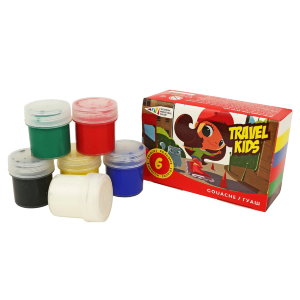 Краски гуашевые TRAVEL KIDS 6×20 мл. ГАММА’UA