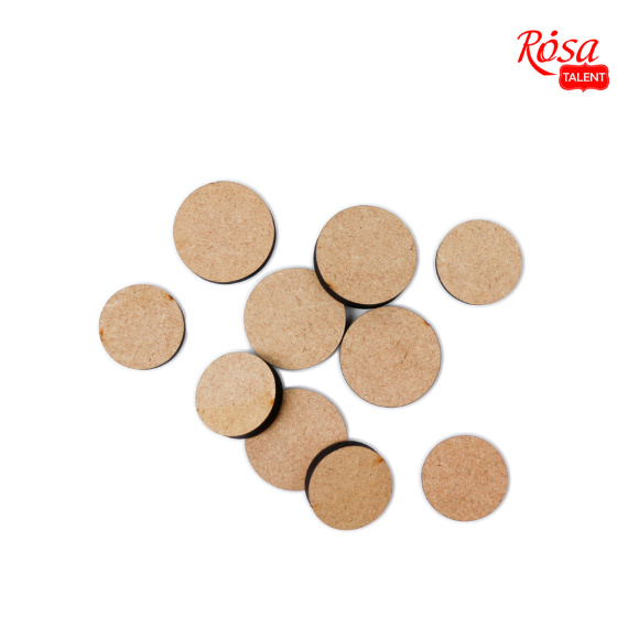 Мини-заготовка Круг 1 МДФ 3х3см 10шт Мини-заготовка Круг 1 МДФ 3х3см 10шт