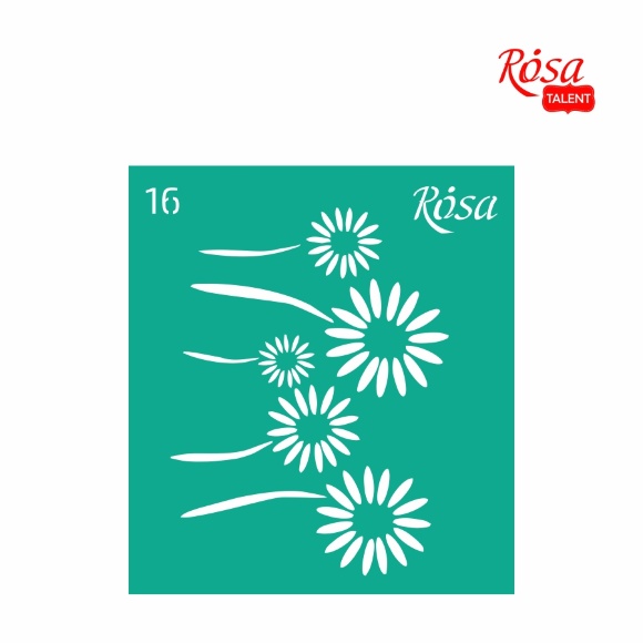 Трафарет многоразовый самоклеящийся №16 9×10см Цветы ROSA Talent Трафарет многоразовый самоклеящийся №16 9×10см Цветы ROSA Talent