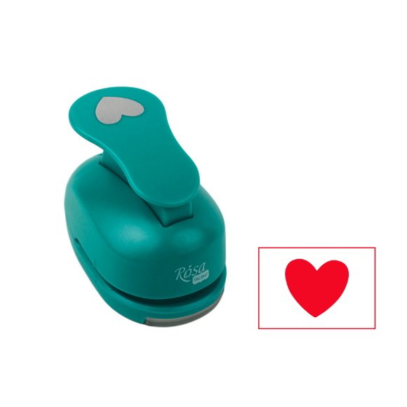 Фигурный дырокол Сердце 1,6см ROSA TALENT