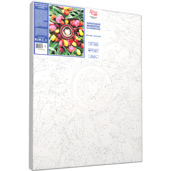 Картина по номерам „Утренные тюльпаны“ 35×45см ROSA START