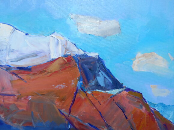 Картина Альпы 2024, художник Дулин Егор