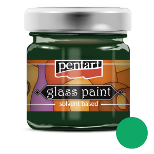 Краска витражная на основе раств. холодной фиксации Зеленая 30мл Pentart