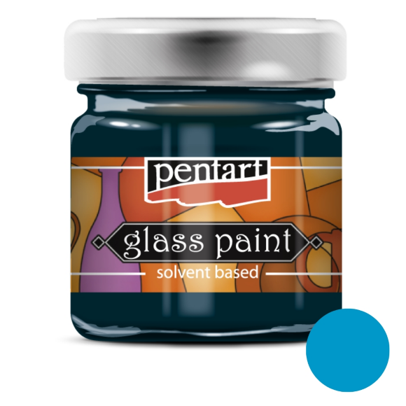 Краска витражная на основе раств. холодной фиксации Зеленая 30мл Pentart Краска витражная на основе раств. холодной фиксации Зеленая 30мл Pentart