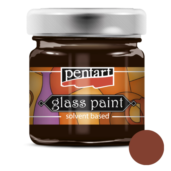 Краска витражная на основе раств. холодной фиксации Зеленая 30мл Pentart Краска витражная на основе раств. холодной фиксации Зеленая 30мл Pentart