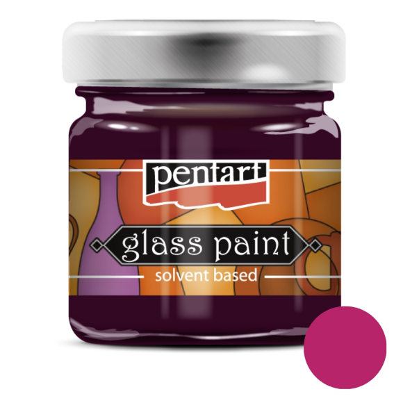 Краска витражная на основе раств. холодной фиксации Зеленая 30мл Pentart Краска витражная на основе раств. холодной фиксации Зеленая 30мл Pentart