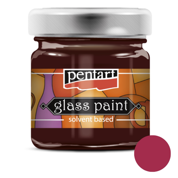 Краска витражная на основе раств. холодной фиксации Зеленая 30мл Pentart Краска витражная на основе раств. холодной фиксации Зеленая 30мл Pentart