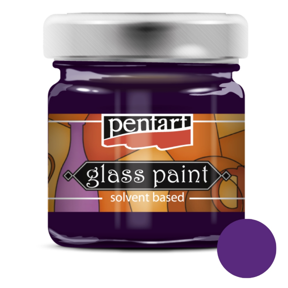 Краска витражная на основе раств. холодной фиксации Зеленая 30мл Pentart Краска витражная на основе раств. холодной фиксации Зеленая 30мл Pentart