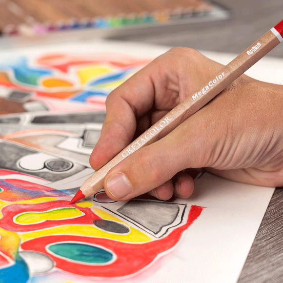 Набор цветных карандашей MegaColor Cretacolor 24шт. Набор цветных карандашей MegaColor Cretacolor 24шт.