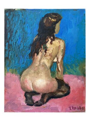 Painting Nude, artist Dmitry Korsun Painting Nude, artist Dmitry Korsun