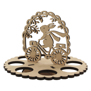 Подставка для яиц „Зайка“ №4 МДФ 20х20х14см ROSA TALENT