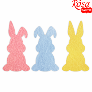 Набор фетровых заготовок „Зайчики“ 1 4,8х9см-4шт 4,9х8см-2шт ROSA TALENT