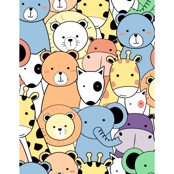 Картина по номерам „Funny Animals“ 35×45см ROSA START Картина по номерам „Funny Animals“ 35×45см ROSA START