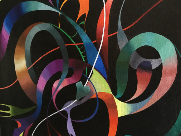 Картина Абстрактная композиция, художник Биновская Татьяна - продано