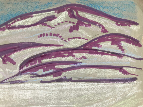 Пастель Камчатка, художник Кокін Михайло Пастель Камчатка, художник Кокін Михайло