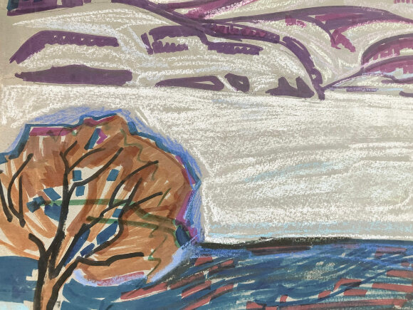 Пастель Камчатка, художник Кокін Михайло Пастель Камчатка, художник Кокін Михайло