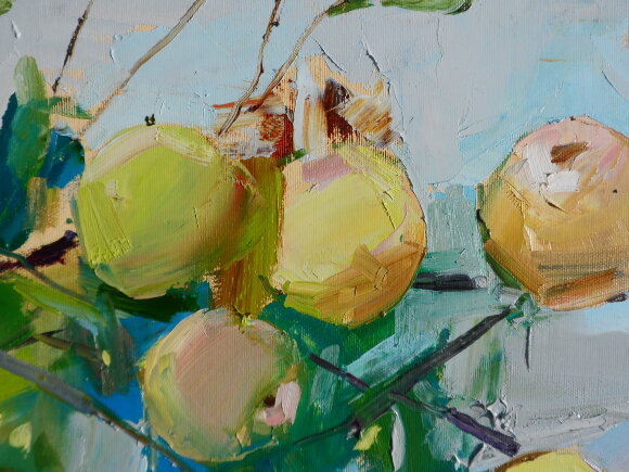 Картина Яблоки 2023, художник Дулин Егор