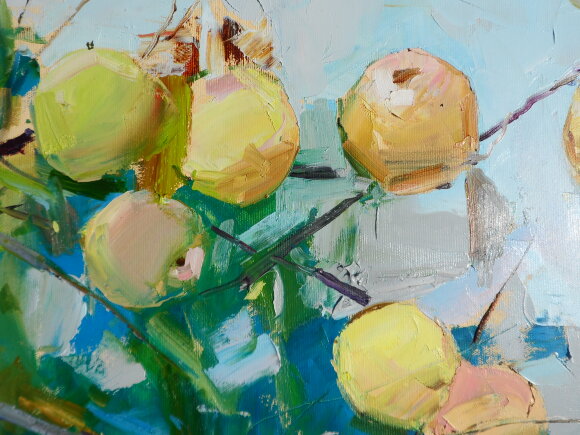 Картина Яблоки 2023, художник Дулин Егор