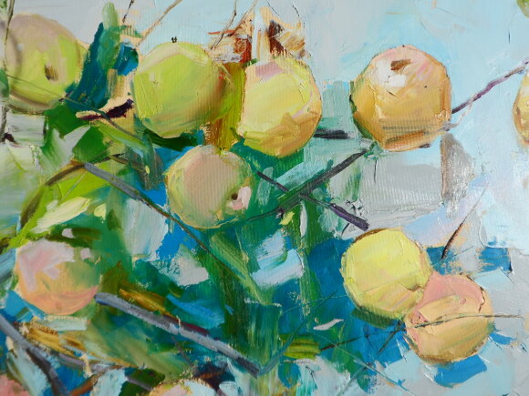 Картина Яблоки 2023, художник Дулин Егор