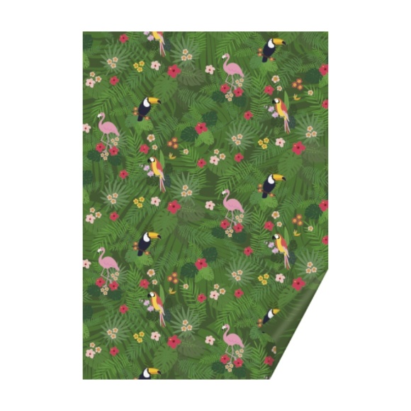 Бумага с рисунком "Джунгли" 21х29,7см 300г/м2 Heyda