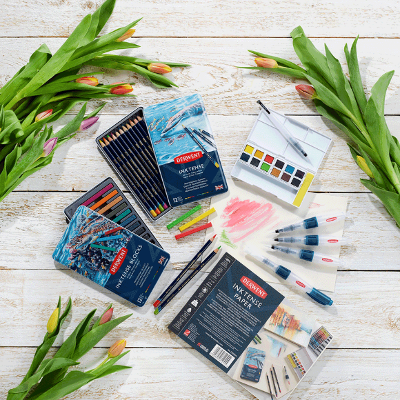 Чернильные карандаши Inktense 12цв Derwent Чернильные карандаши Inktense 12цв Derwent