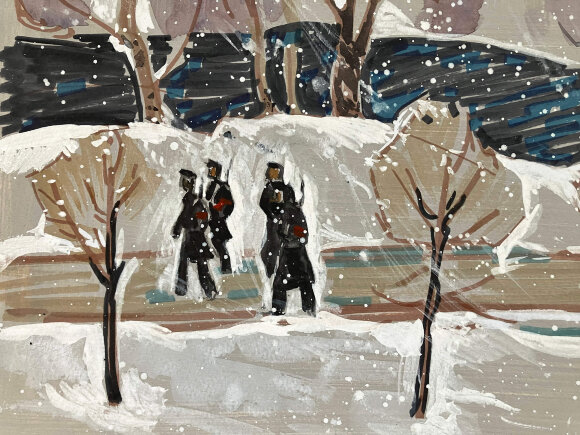 Pastel Winter, artist Mikhail Kokin Pastel Winter, artist Mikhail Kokin