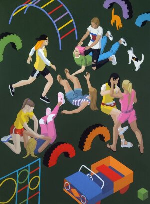 Картина Дівоча агресія, художник Стешенко Наташа - продано