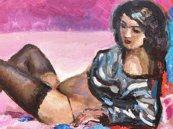 Painting Nude, Natasha, artist Dmitry Korsun Painting Nude, Natasha, artist Dmitry Korsun