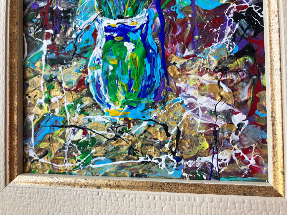 Painting Flower Still Life, artist Zaven Martirosyan Painting Flower Still Life, artist Zaven Martirosyan