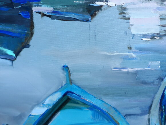 Картина Лодки Италии, художник Дулин Егор