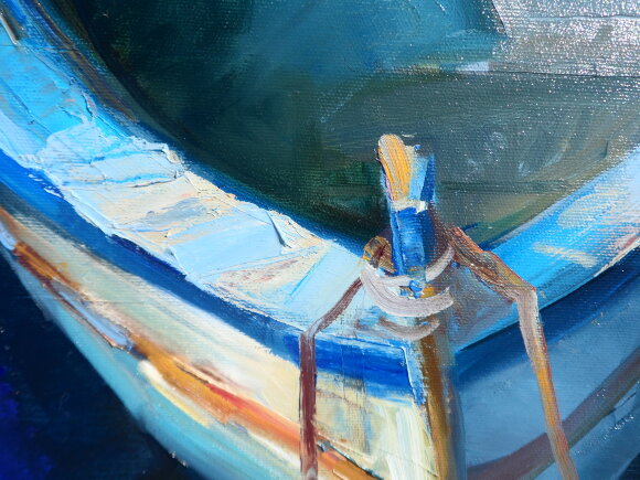 Картина Лодки Италии, художник Дулин Егор