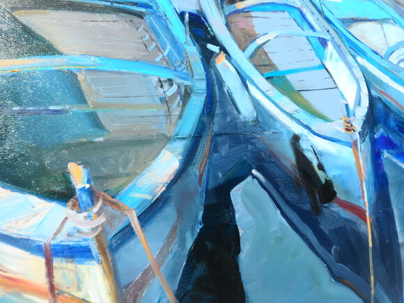 Картина Лодки Италии, художник Дулин Егор
