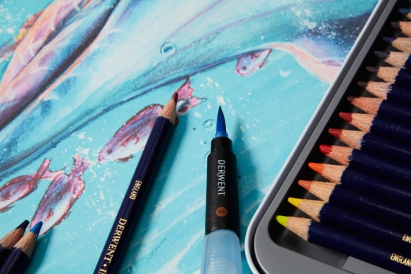 Чорнильні олівці Inktense 24кол Derwent