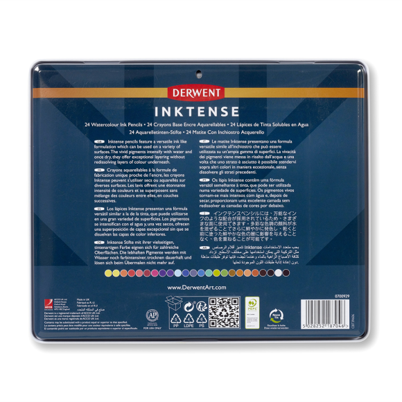 Чорнильні олівці Inktense 24кол Derwent
