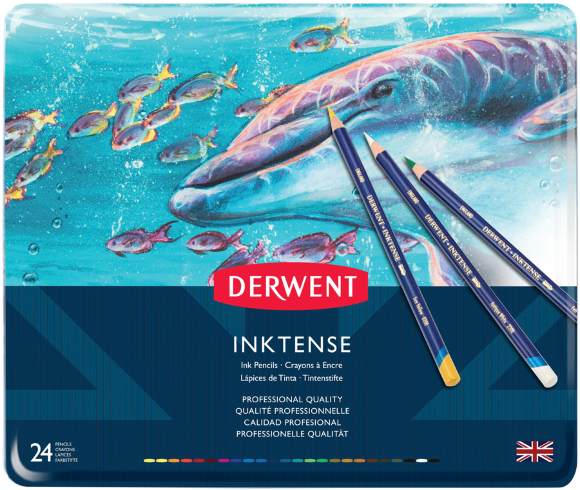 Чорнильні олівці Inktense 24кол Derwent
