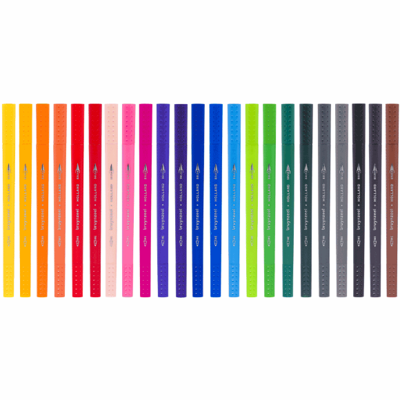 Набор линеров-кистей BRUSHPEN двухсторонние 24цв. Bruynzeel Набор линеров-кистей BRUSHPEN двухсторонние 24цв. Bruynzeel