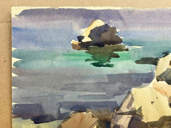 Watercolor By the Sea, artist Mikhail Kokin