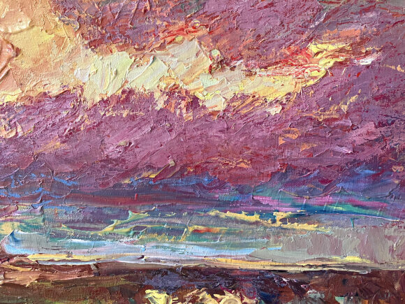 Картина Ніжність заходу сонця, художник Макаров Віктор Картина Ніжність заходу сонця, художник Макаров Віктор