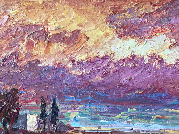 Картина Ніжність заходу сонця, художник Макаров Віктор Картина Ніжність заходу сонця, художник Макаров Віктор