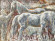 Painting Feeding Horses, artist Alexander Turansky