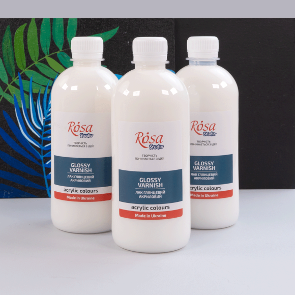 Лак акриловий глянсовий 250 мл ROSA Studio