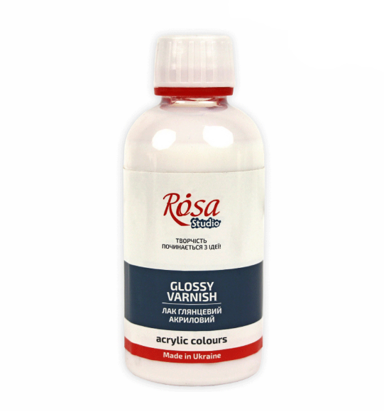 Лак акриловый глянцевый 250 мл ROSA Studio