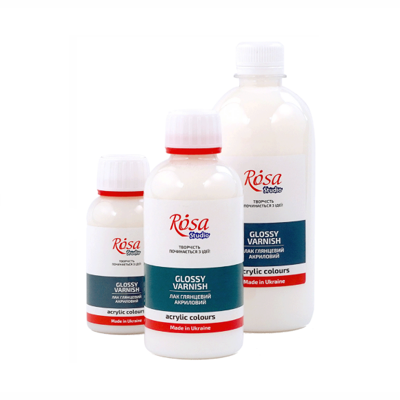 Лак акриловый глянцевый 250 мл ROSA Studio