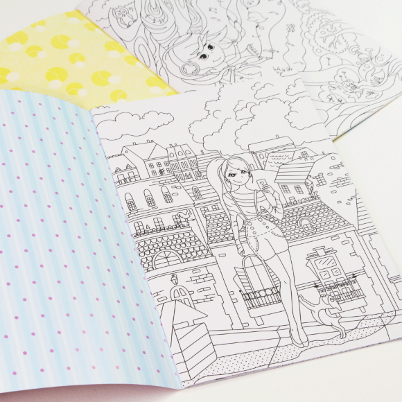 Книга раскраска маркерами "Дневник Софии" 10 мотивов ROSA START